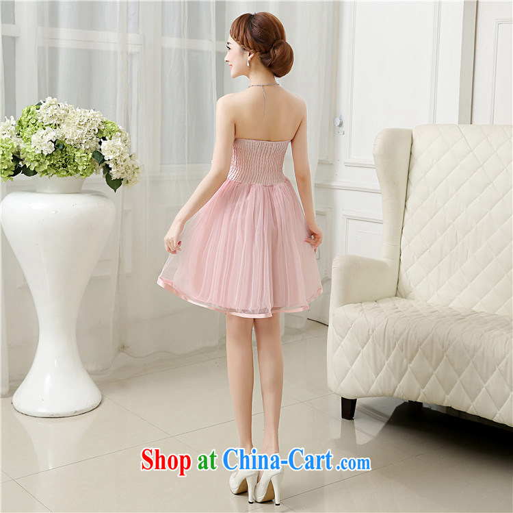 There's a bridesmaid dress short 2015 spring and summer new wedding banquet dress sister graduation dress dress 6501 pink are code pictures, price, brand platters! Elections are good character, the national distribution, so why buy now enjoy more preferential! Health