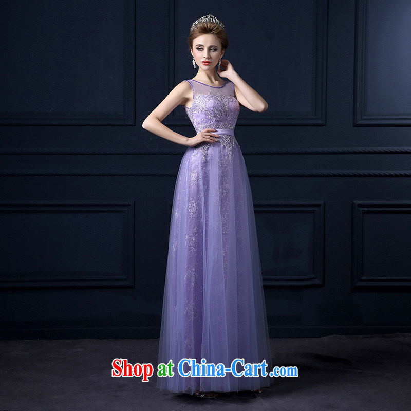 Yarn edge 100, wedding dresses 2015 new marriages served toast won a Version field shoulder graphics thin uniforms lace long dress banquet service sweet bridesmaid serving light purple advanced customization, and yarn edge 100, and, on-line shopping