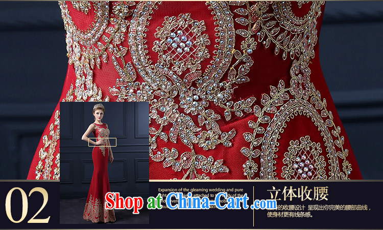 Yarn edge 100, wedding dresses 2015 spring and summer new bride toast serving Korean dress graphics thin package and annual ball dress luxurious red long, banquet service deep red advanced custom pictures, price, brand platters! Elections are good character, the national distribution, so why buy now enjoy more preferential! Health