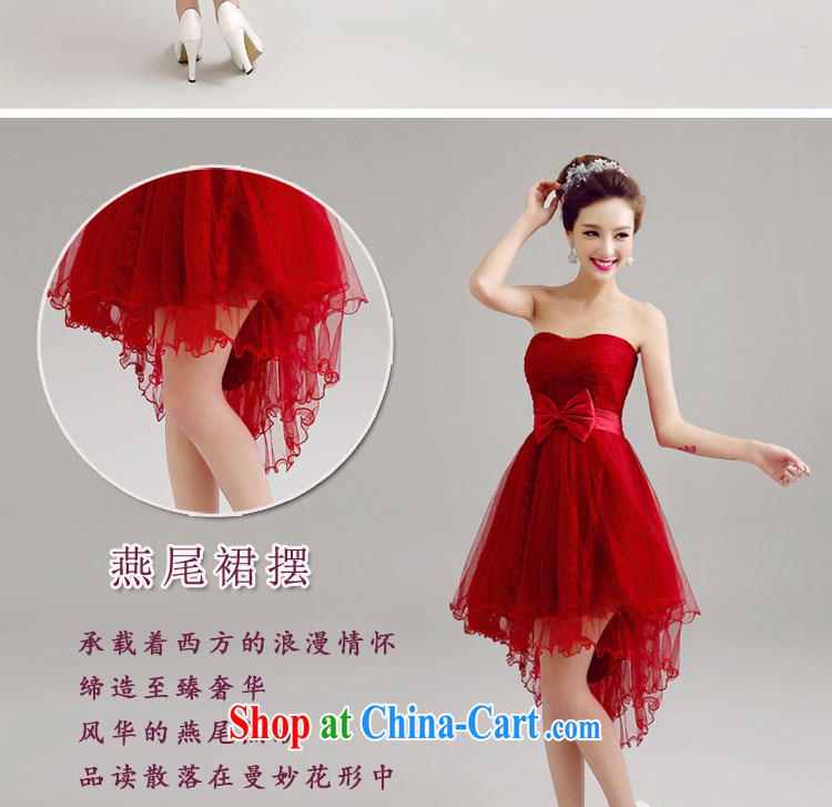 Connie focus 2015 new bride's toast clothing bridesmaid marriage serving evening attire moderator dress wine red evening dress 0013 wine red XL pictures, price, brand platters! Elections are good character, the national distribution, so why buy now enjoy more preferential! Health