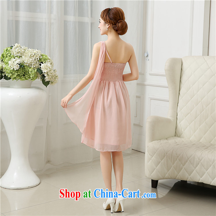 There's a bridesmaid clothing summer 2015 new bridesmaid dresses in short skirts and sisters who graduated from small dress Evening Dress 6509 pink are code pictures, price, brand platters! Elections are good character, the national distribution, so why buy now enjoy more preferential! Health