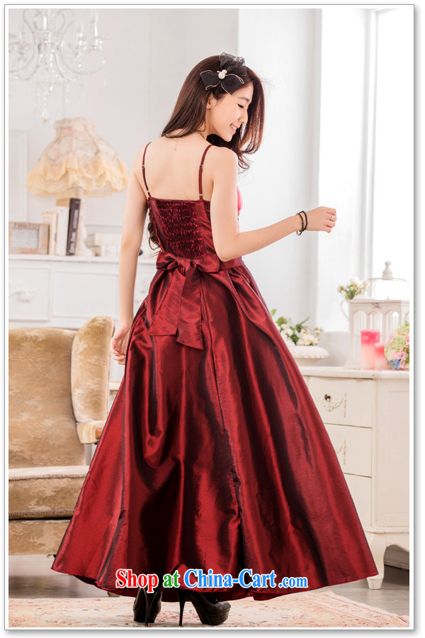 JK 2 2015 summer new stylish evening dinner show long dress XL straps dress wine red XXXL recommendation 175 Jack left and right pictures, price, brand platters! Elections are good character, the national distribution, so why buy now enjoy more preferential! Health