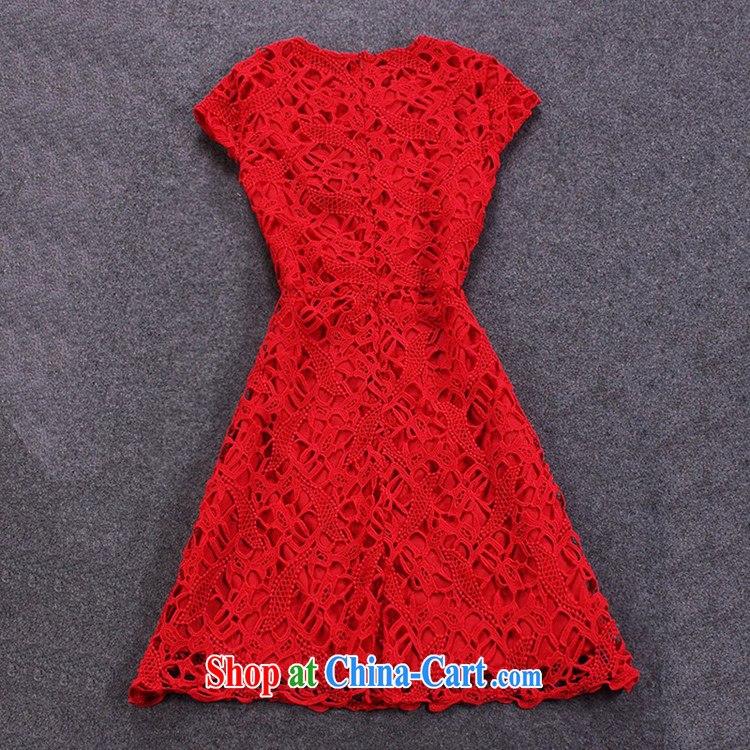 Toasting Service Bridal wedding dress short summer 2015 new water-soluble lace beauty graphics thin stylish Back Door Service female Red dresses red L pictures, price, brand platters! Elections are good character, the national distribution, so why buy now enjoy more preferential! Health