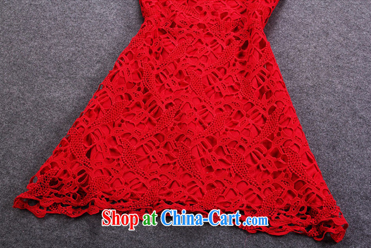 Toasting Service Bridal wedding dress short summer 2015 new water-soluble lace beauty graphics thin stylish Back Door Service female Red dresses red L pictures, price, brand platters! Elections are good character, the national distribution, so why buy now enjoy more preferential! Health