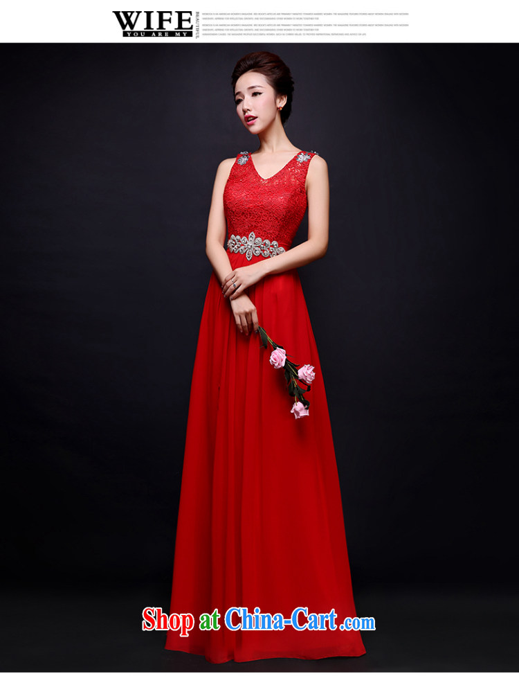 Bridal toast service 2015 new summer wedding champagne color red moderator dress banquet dress bridesmaid serving long wood drill two-color red Advanced Customization + $30 5 Day Shipping pictures, price, brand platters! Elections are good character, the national distribution, so why buy now enjoy more preferential! Health