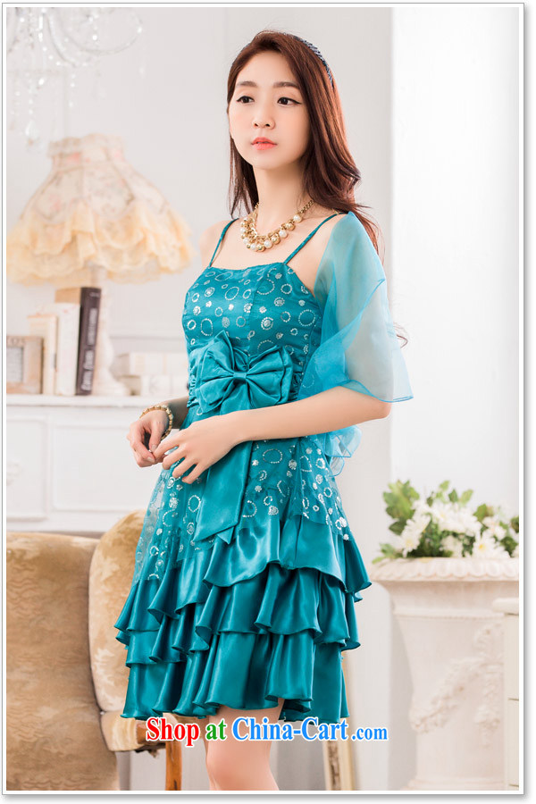 JK 2 2015 summer New Hosted Evening Dress dress dress fashion, the code bridesmaid clothing straps dress blue are code pictures, price, brand platters! Elections are good character, the national distribution, so why buy now enjoy more preferential! Health