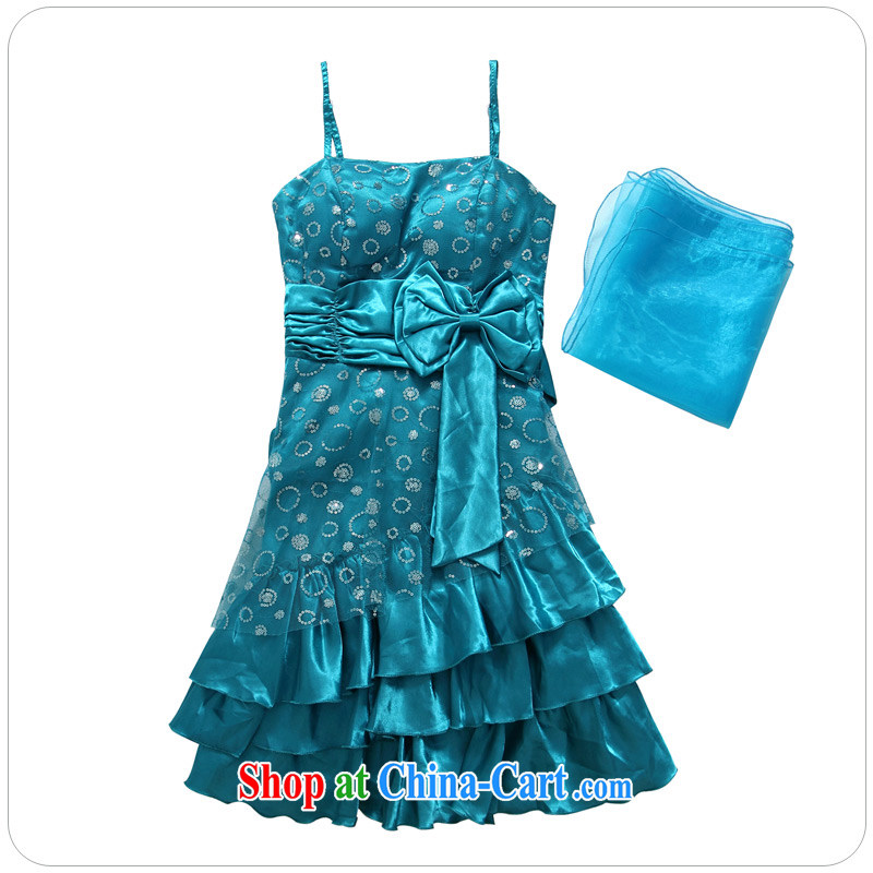 JK 2 2015 summer New Hosted Evening Dress dress dress fashion, the code bridesmaid clothing straps dress blue, code, JK 2. YY, shopping on the Internet