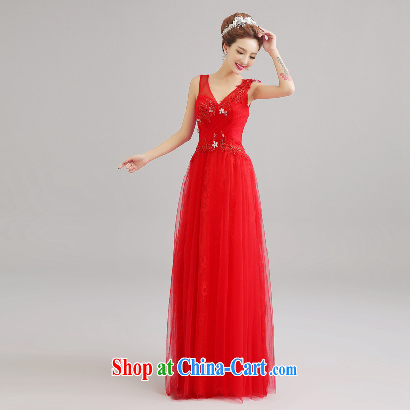 Connie focus 2015 spring and summer red wedding double-shoulder bows dress Korean marriage long Graphics thin wedding dress lace Evening Dress red tailored final, Kou (JIAONI), shopping on the Internet