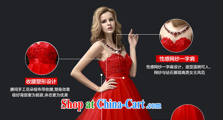 Holy, Connie wedding dresses 2015 new bride's toast the dress code custom, the Marriage Code Red crowsfoot dresses red M pictures, price, brand platters! Elections are good character, the national distribution, so why buy now enjoy more preferential! Health