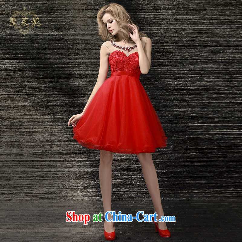 Holy, Connie wedding dresses 2015 new bride's toast the dress code custom, the Marriage Code Red crowsfoot dresses red M