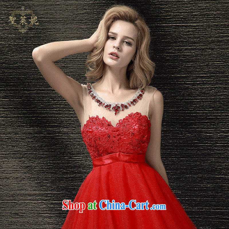 Holy, Connie wedding dresses 2015 new bride's toast the dress code custom, the Marriage Code Red crowsfoot dresses red M, holy, Connie (Sheng lai Ni), online shopping