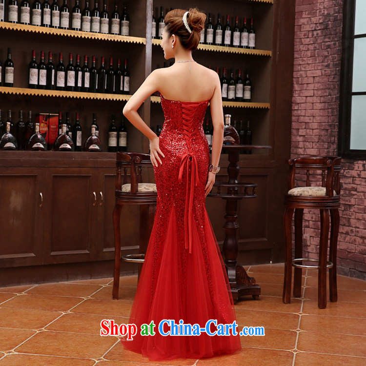Time his 2015 new crowsfoot sexy evening dress bridal wedding red bare chest long bows, serving the people serving raw pink XXL pictures, price, brand platters! Elections are good character, the national distribution, so why buy now enjoy more preferential! Health