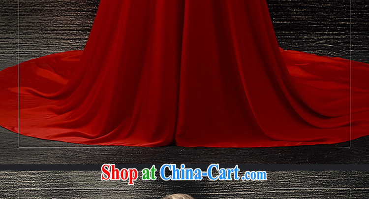 Holy, Connie wedding dresses 2015 summer New Red crowsfoot bride toast wedding dresses, large, large tail bridal dress red M pictures, price, brand platters! Elections are good character, the national distribution, so why buy now enjoy more preferential! Health