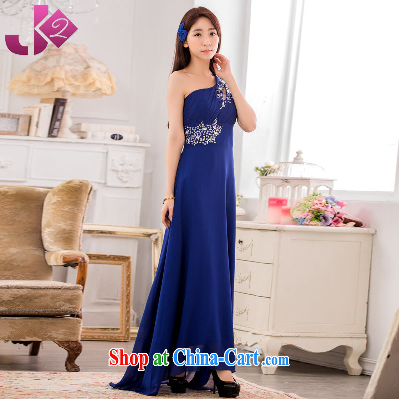 JK 2 new high-end Banquet hosted dress XL single shoulder nails Pearl snow spinning graphics thin dress orange XL 135 recommendations about Jack, JK 2. YY, shopping on the Internet