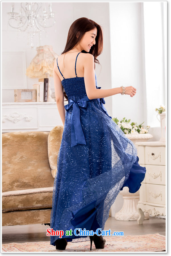 JK 2 2015 New Solid Color large yards, serving toast the Show Evening Dress sweet straps long skirt dress blue XXXL recommendation 175 Jack left and right pictures, price, brand platters! Elections are good character, the national distribution, so why buy now enjoy more preferential! Health