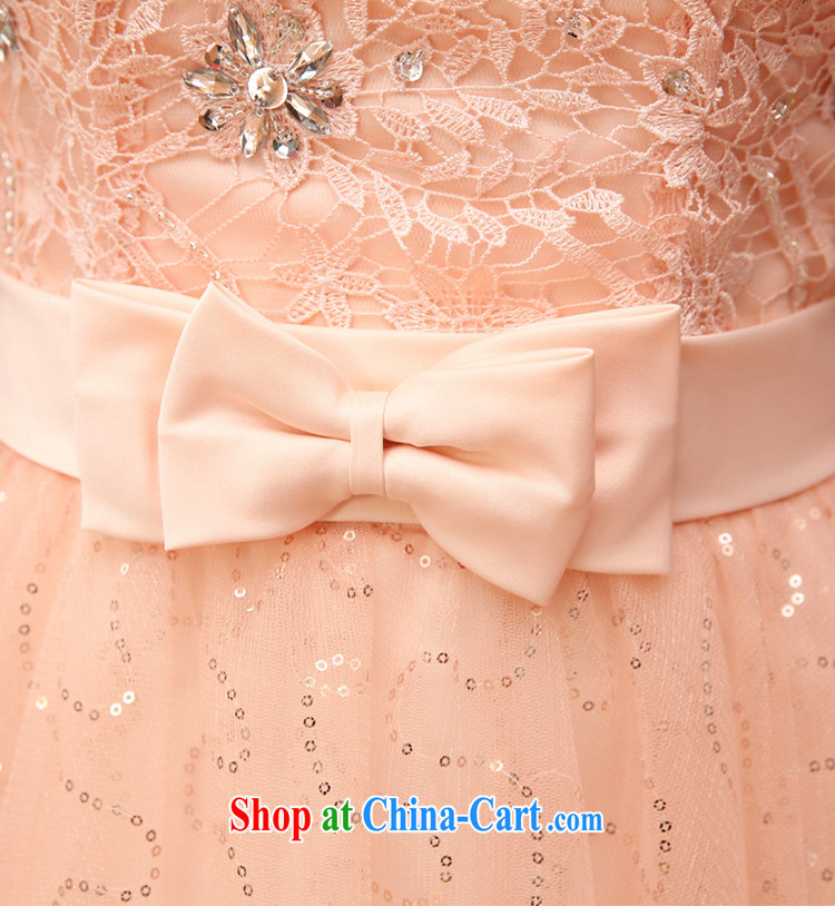 Time his stylish short wedding dress bridesmaid serving small dress 2015 new summer banquet evening dress dress bridal toast clothing dress women champagne color XXL pictures, price, brand platters! Elections are good character, the national distribution, so why buy now enjoy more preferential! Health