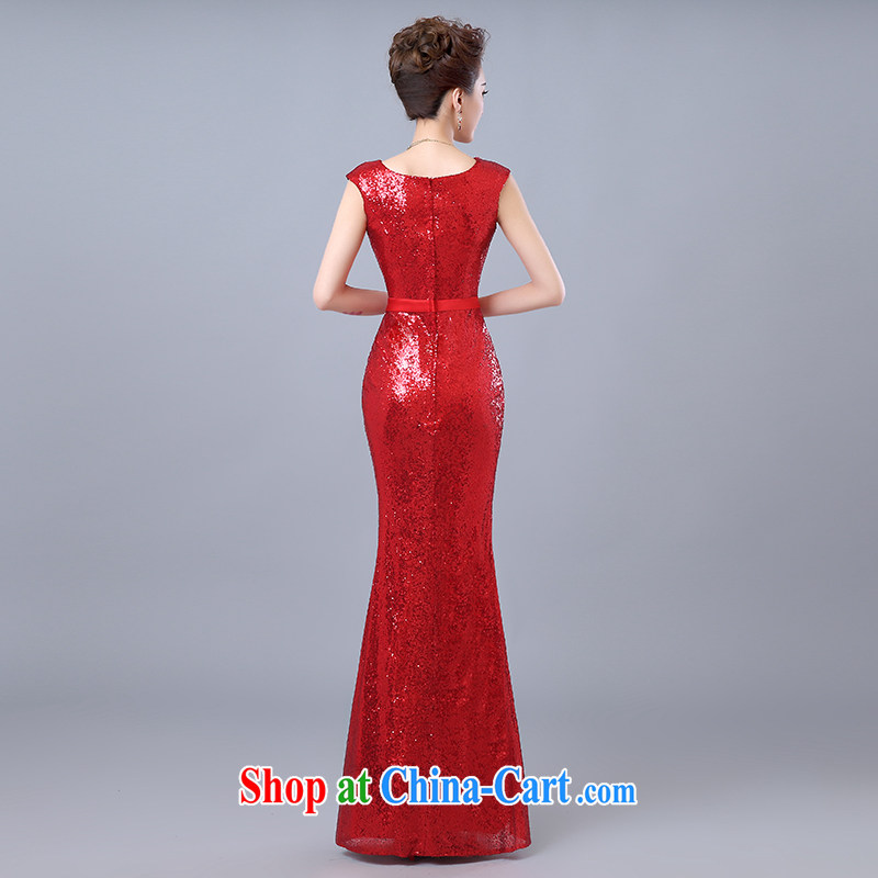 Shen Long, light, Evening Dress moderator performance service banquet bridal wedding toast clothing company annual spring and summer red can be given to the 30 million do not return, and love, and shopping on the Internet