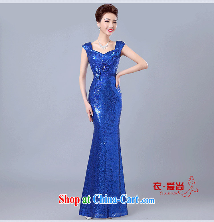 Yi love is still bridal toast clothing summer 2015 New Long stylish evening dress banquet red shoulders, evening dress female gold to make the $30 does not return pictures, price, brand platters! Elections are good character, the national distribution, so why buy now enjoy more preferential! Health