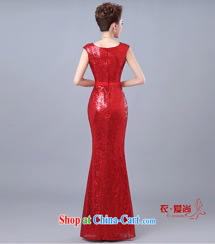 Yi love is still bridal toast clothing summer 2015 New Long stylish evening dress banquet red shoulders, evening dress female gold to make the $30 does not return pictures, price, brand platters! Elections are good character, the national distribution, so why buy now enjoy more preferential! Health