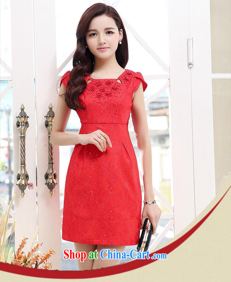Upscale dress summer 2015 red bridesmaid bridal dresses wedding dresses, long bows, cultivating their graphics thin banquet wedding dress red XL pictures, price, brand platters! Elections are good character, the national distribution, so why buy now enjoy more preferential! Health