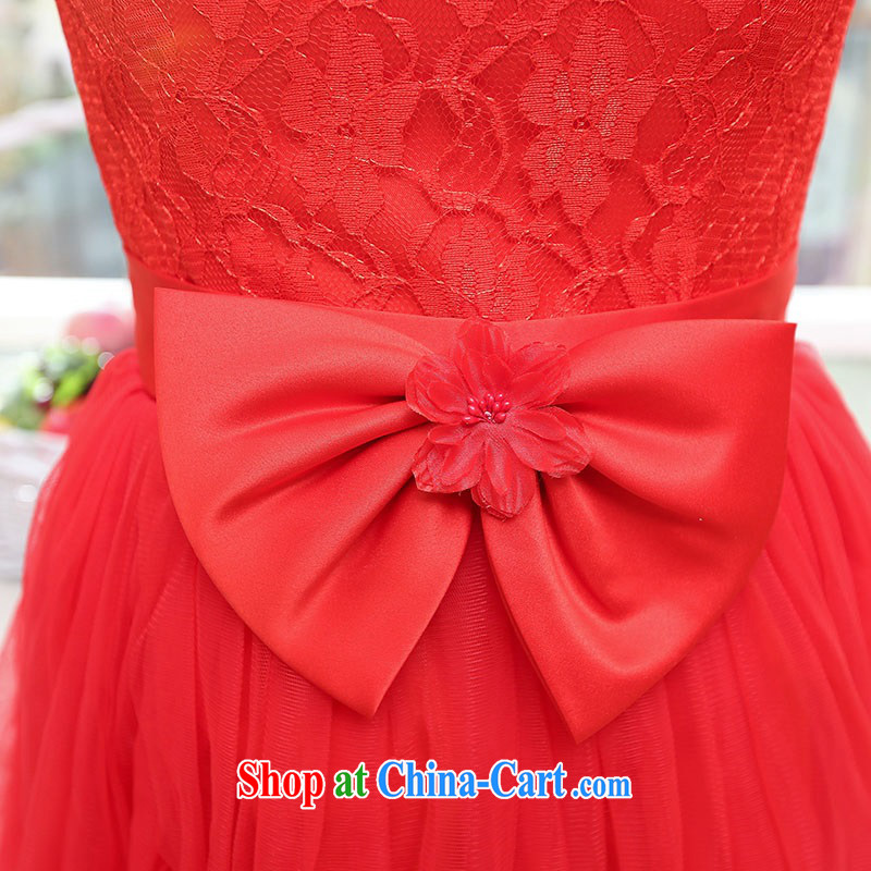 High quality dress summer 2015 new bow-tie dress dress lace Princess skirt and elegant ladies shaggy dress dress apricot L, UYUK, shopping on the Internet
