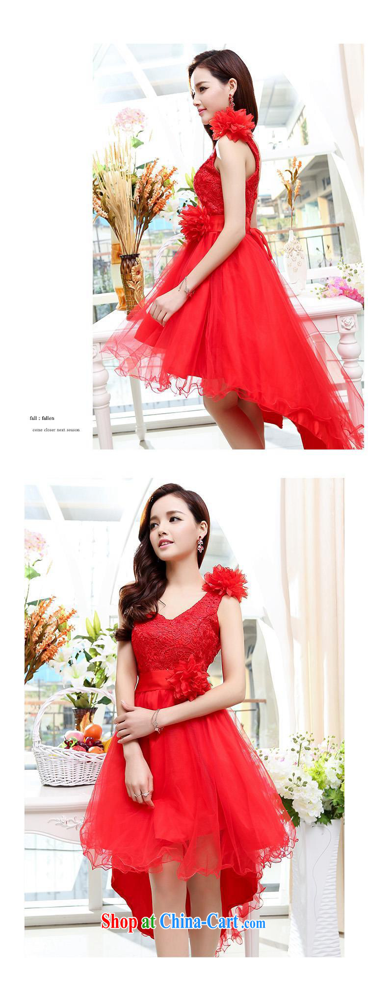 Upscale dress summer 2015 new wedding ceremonial dress dress single shoulder strap lace shaggy skirts long-tail Princess skirt red S pictures, price, brand platters! Elections are good character, the national distribution, so why buy now enjoy more preferential! Health