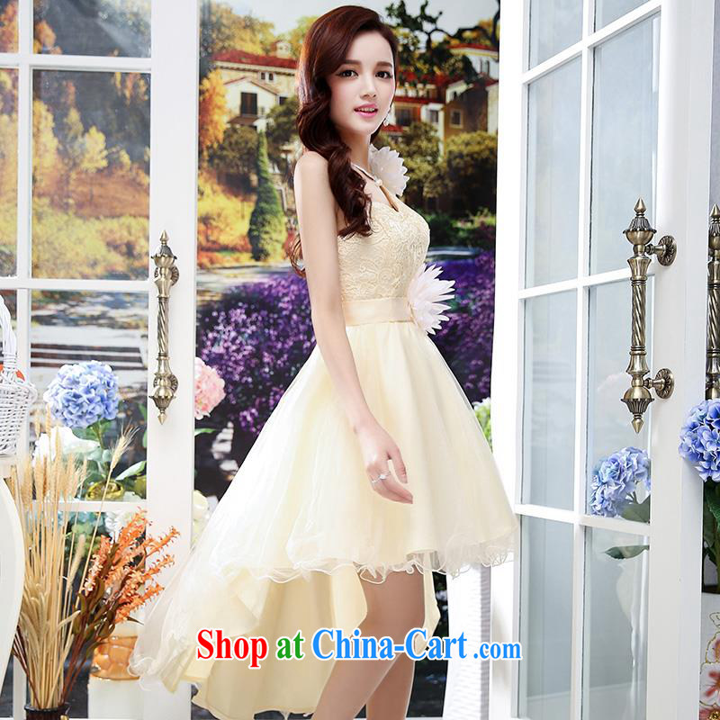 Upscale dress summer 2015 new wedding ceremonial dress dress single shoulder strap lace shaggy skirts long-tail Princess skirt red S, UYUK, shopping on the Internet