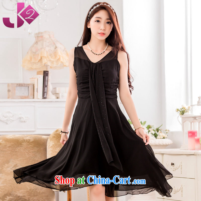 JK 2 New Beauty video thin does not rule out the dress the dress code snow in woven long V collar sleeveless dresses champagne color XXXL 180 recommendations about Jack, JK 2. YY, shopping on the Internet