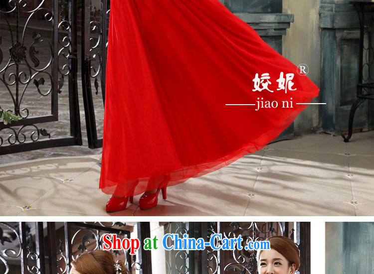 Kou Connie bridal toast service wedding dresses summer 2015 new wedding dress Red double-shoulder straps Meeting banquet dress long red XXL pictures, price, brand platters! Elections are good character, the national distribution, so why buy now enjoy more preferential! Health