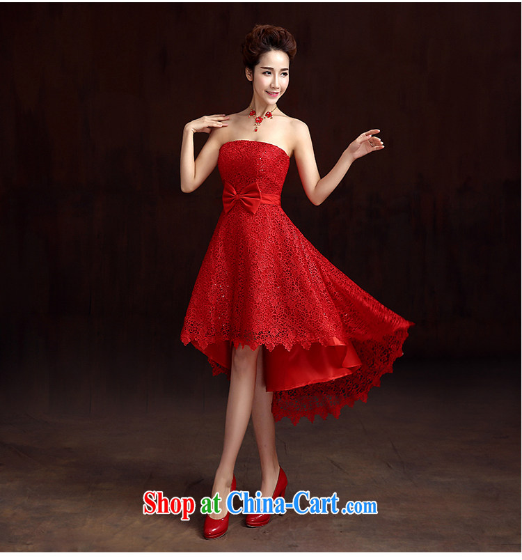 2015 new short red, wipe the chest, pregnant women bridal dresses Toast before serving short long dress spring and summer red tailored contact Customer Service pictures, price, brand platters! Elections are good character, the national distribution, so why buy now enjoy more preferential! Health
