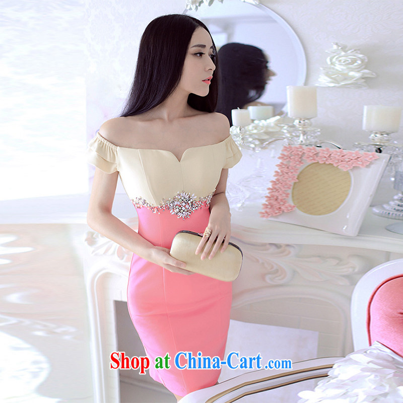 Jade, summer 2015 MS Word beauty shoulder graphics thin dress package and dress 4030 picture color L, Yu w, shopping on the Internet