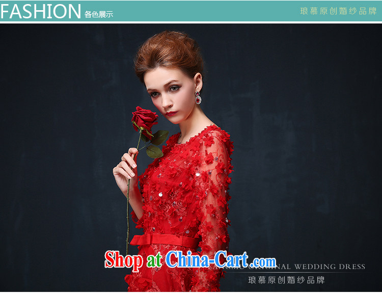 In Luang Prabang in the evening dress 2015 summer and autumn new Korean flower bridal wedding toast service banquet long evening dress Chinese red XL pictures, price, brand platters! Elections are good character, the national distribution, so why buy now enjoy more preferential! Health