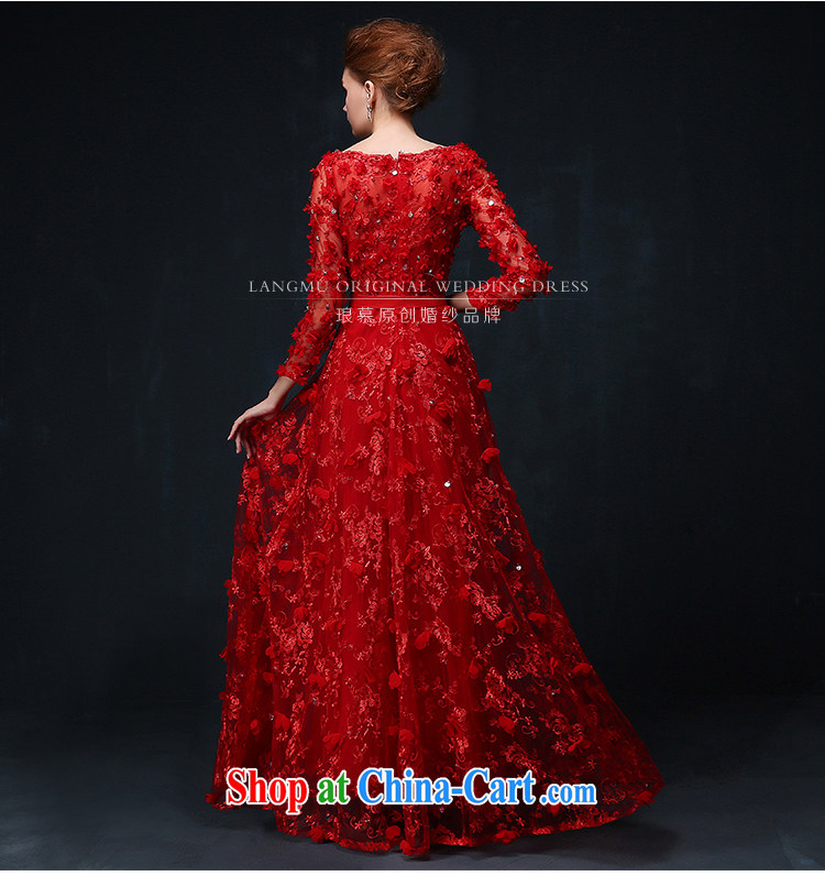 In Luang Prabang in the evening dress 2015 summer and autumn new Korean flower bridal wedding toast service banquet long evening dress Chinese red XL pictures, price, brand platters! Elections are good character, the national distribution, so why buy now enjoy more preferential! Health