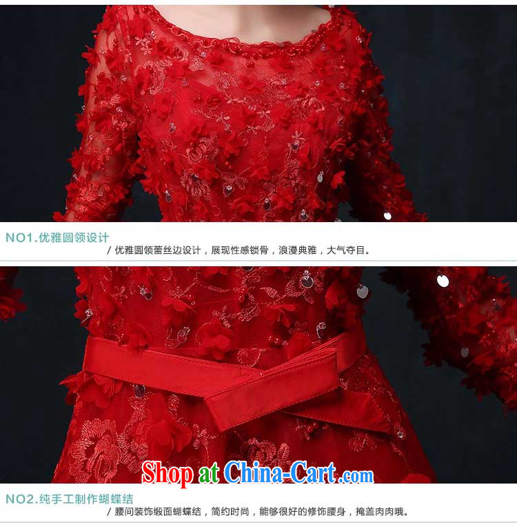 In Luang Prabang in the evening dress 2015 summer and autumn new Korean flower bridal wedding toast service banquet long evening dress Chinese red XL pictures, price, brand platters! Elections are good character, the national distribution, so why buy now enjoy more preferential! Health