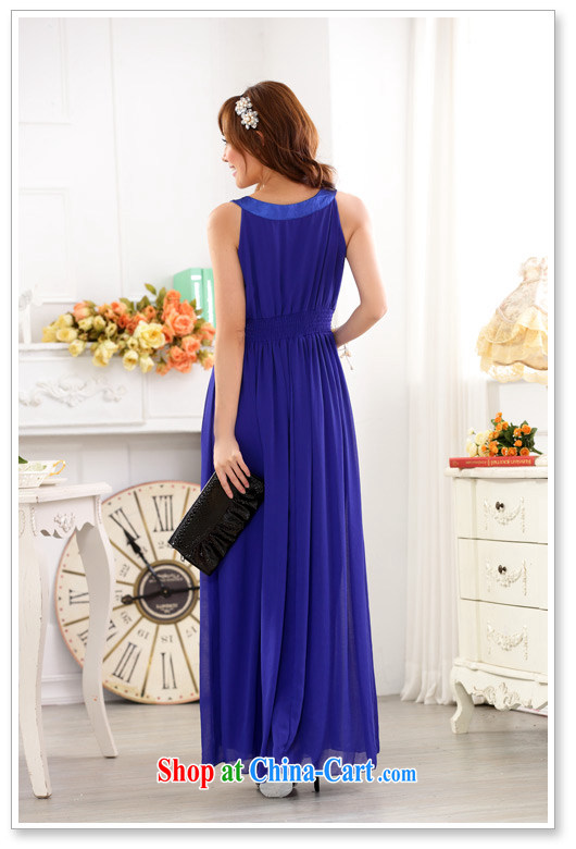 JK 2. YY high-end, long dress sleeveless high-waist graphics thin ice woven dresses larger wedding banquet night blue 3XL recommendation 175 Jack around. Pictures, price, brand platters! Elections are good character, the national distribution, so why buy now enjoy more preferential! Health