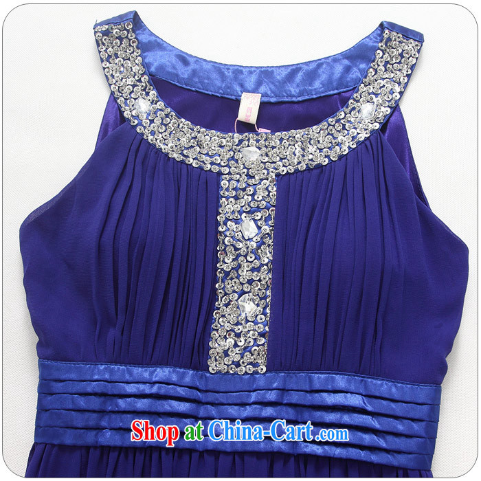 JK 2. YY high-end, long dress sleeveless high-waist graphics thin ice woven dresses larger wedding banquet night blue 3XL recommendation 175 Jack around. Pictures, price, brand platters! Elections are good character, the national distribution, so why buy now enjoy more preferential! Health