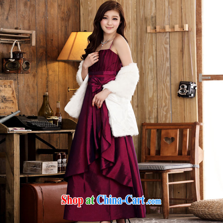 JK 2 elegant bridal toast clothing bow-tie straps dress thick MM long dress Evening Dress Magenta are code pictures, price, brand platters! Elections are good character, the national distribution, so why buy now enjoy more preferential! Health