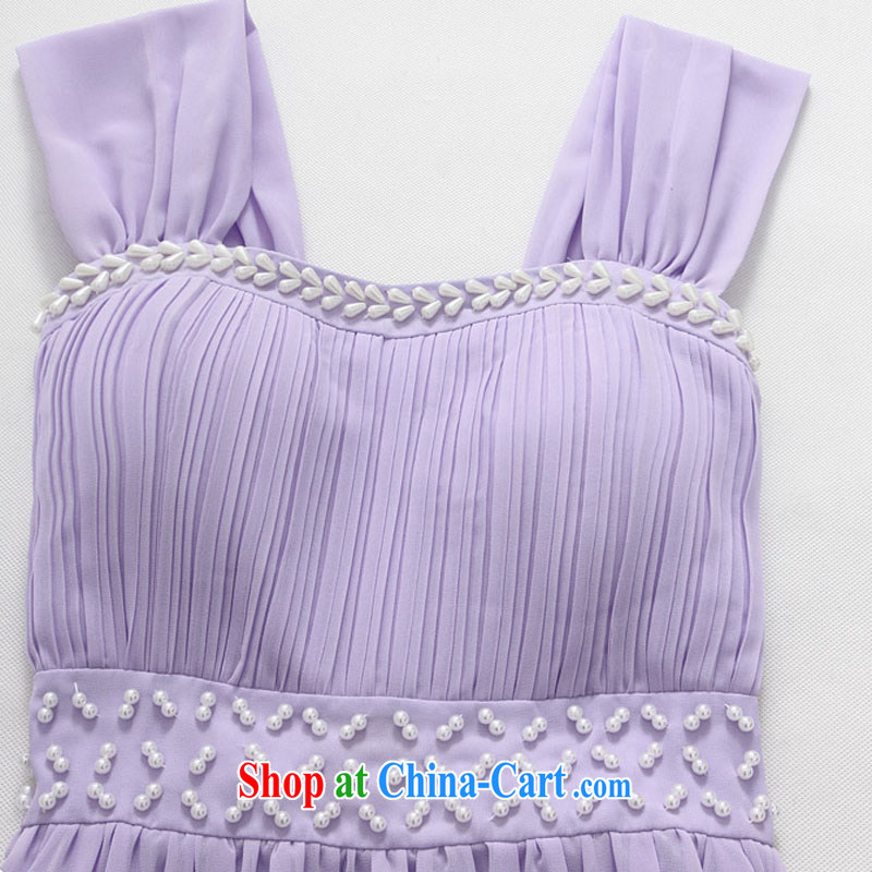 2 JK summer 2015 new elegant hand nails Pearl Dinner Performances Evening Dress thick sister XL long snow-woven dresses purple skirt are code 100 recommendations about Jack, JK 2. YY, shopping on the Internet