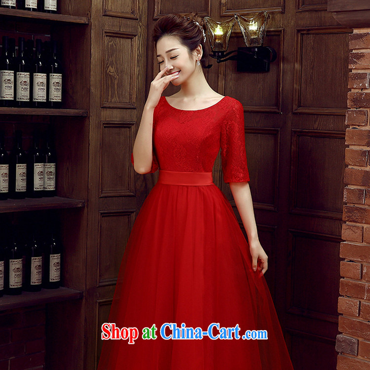 Time his bride toast service 2015 new small red dress Korean bridesmaid in serving long bridesmaid dress wedding dress dress girls summer evening dress red XXL pictures, price, brand platters! Elections are good character, the national distribution, so why buy now enjoy more preferential! Health