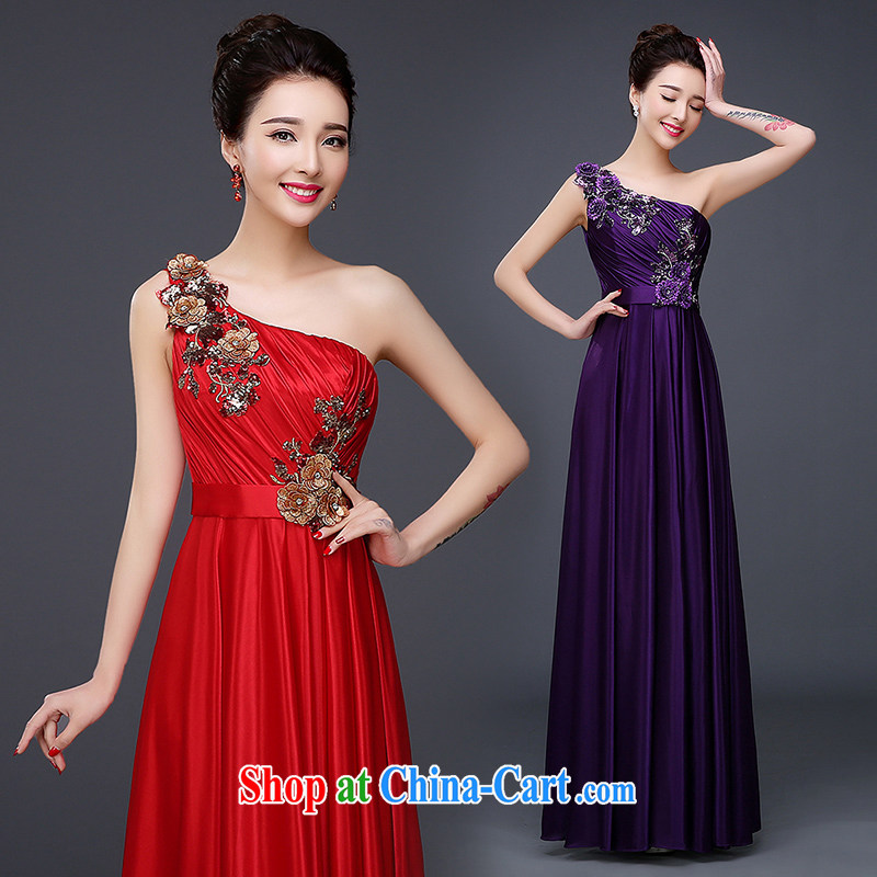 Pure bamboo love dresses Evening Dress 2015 new toast serving spring, Bridal wedding dress girls and stylish red long crowsfoot single shoulder deep blue tailored please contact customer service, pure bamboo love yarn, shopping on the Internet