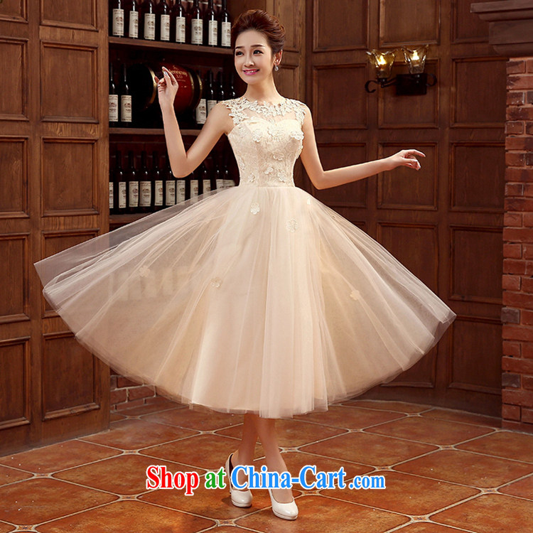 Time Syria 2015 Korean version champagne color bridesmaid serving small dress bridesmaid dress dress wedding dress bridal toast serving evening dress bridesmaid's sister dress champagne color XXL pictures, price, brand platters! Elections are good character, the national distribution, so why buy now enjoy more preferential! Health