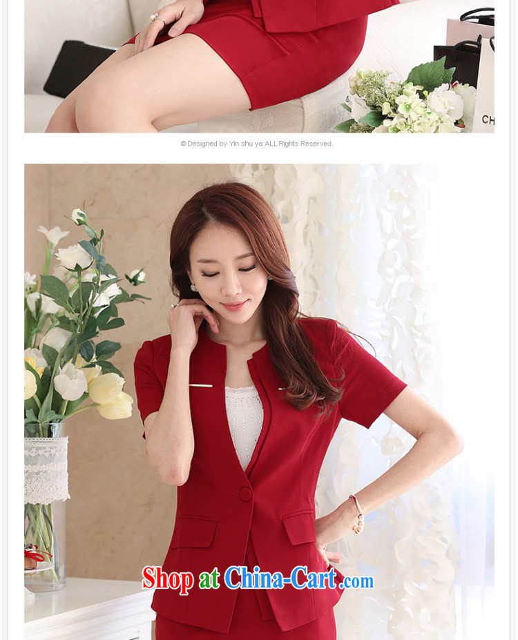 Margaret Flower-hsuan 2015 summer new OL career women suits skirt set a maitre d' hotel manager, the front desk suit overalls short-sleeve black dress XXL pictures, price, brand platters! Elections are good character, the national distribution, so why buy now enjoy more preferential! Health