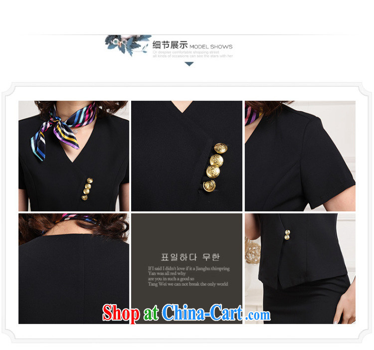 Margaret Flower-hsuan 2015 summer New Career Package female Korean Beauty short-sleeved small suit skirt set OL temperament career dress business black XXL pictures, price, brand platters! Elections are good character, the national distribution, so why buy now enjoy more preferential! Health