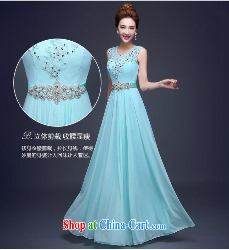 Evening Dress 2015 new stylish double-shoulder-length, banquet beauty Evening Dress skirt moderator bridal toast sky blue uniforms will not do not switch pictures, price, brand platters! Elections are good character, the national distribution, so why buy now enjoy more preferential! Health