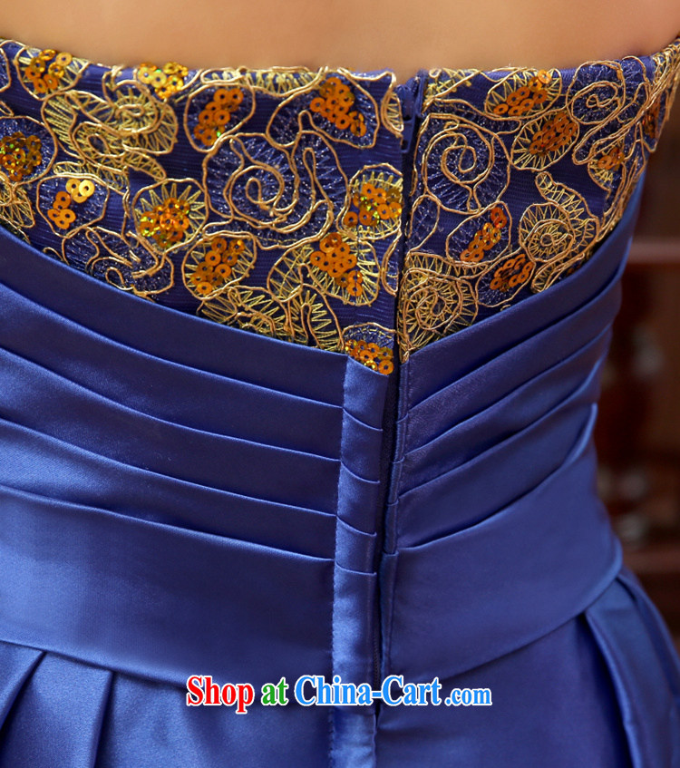 Time his Evening Dress 2015 new married women toast serving royal blue towel chest stylish front short long moderator dress evening dress dress long blue XXL pictures, price, brand platters! Elections are good character, the national distribution, so why buy now enjoy more preferential! Health
