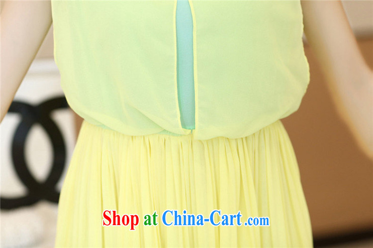 Type color, in accordance with the 2015 summer new female sweet Bohemia long skirt skirt beach snow woven dresses girls bright yellow XL pictures, price, brand platters! Elections are good character, the national distribution, so why buy now enjoy more preferential! Health