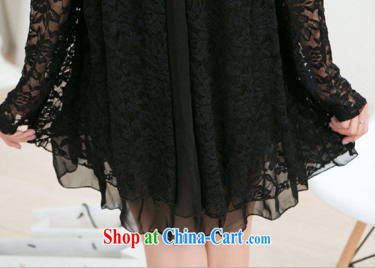 Type color, in accordance with the 2015 new 200 plus fat lace snow woven loose video thin large, thick mm dress black large code XXXXL pictures, price, brand platters! Elections are good character, the national distribution, so why buy now enjoy more preferential! Health