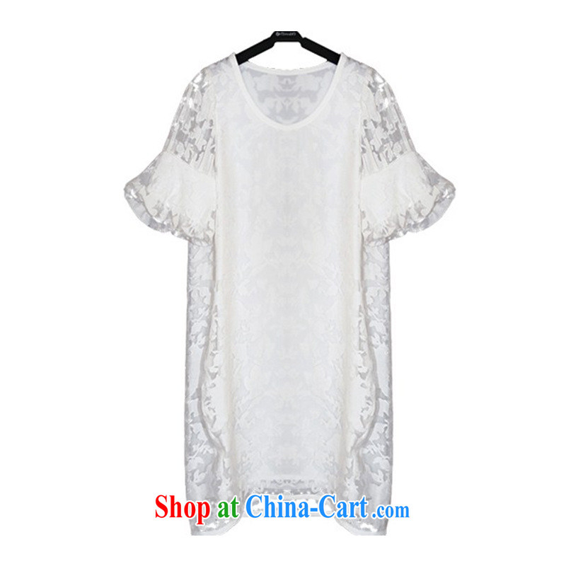 Type color Bin work in accordance with the 2015 New Style fashion, long, women with large, loose dress white 3XL, Goshiki (XINGSEBY), shopping on the Internet