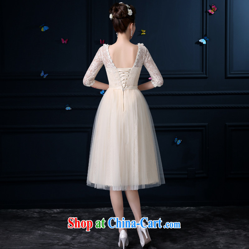 A good service is 2015 new bridesmaid clothing summer wedding dresses small, long, accompanied by her husband's sister dress dress dress girl V collar, cuff XL 2, good service, and, shopping on the Internet