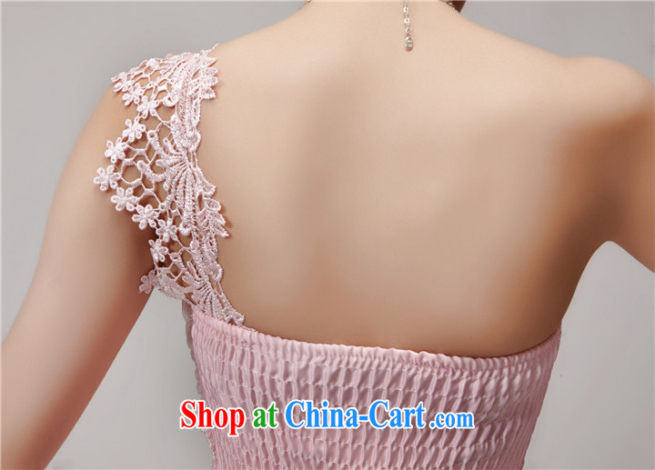 Cross-strait, Fang rounded off 2015 New staple Pearl bridesmaid sisters serving short skirts, bare chest banquet dress small dress pink L pictures, price, brand platters! Elections are good character, the national distribution, so why buy now enjoy more preferential! Health